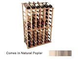 Wine Cellar Innovations Designer Series Collection Natural Poplar Half Height with Display 42x27x13-in.