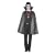Vampire Cape (45in, plastic) - Black
