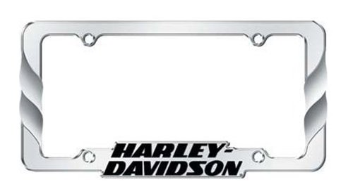 Harley Davidson Twist Chrome Car Truck SUV License Plate Frame