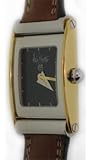 Alain Silberstein: Bolido Quartz Watch, BOQC2 (Stainless Steel Case / Black Dial/ Brown Leather Strap)