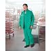 ONGUARD 71250 PVC on Nylon Polyester Sanitex Bib Overall with Plain Front, Green, Size Small