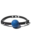 Deluxe Rubber Ball Gag (Blue) (Blue;One Size)
