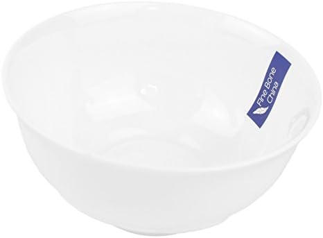 Stanley Brothers 5" Over 40% Bone Meal Fine Bone China White Soup/Cereal Bowl Set of 6