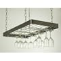 Rogar International Hanging Glass Wine Rack
