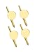 Solid 14k Gold Coordinating Stud Set (4)