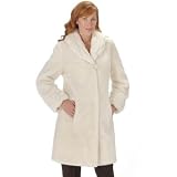 Pamela McCoy Rouched Detail Shawl Collar Seal Fur Replica Coat