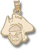 New Orleans Privateers 10K Gold Privateer 5/8'' Pendant