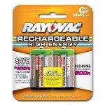 Rayovac High Energy NM714-2 Rechargeable C Batteries