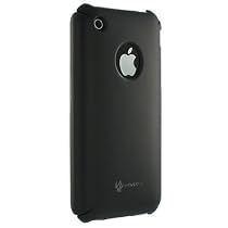 (8 Colors Available) Slim fit hard crystal rubber case cover for Apple iPhone 3G and iPhone 3GS 8GB, 16GB, 32GB + Screen Protector
