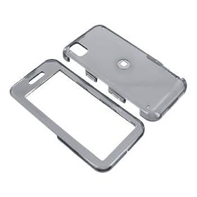 Samsung Instinct Hard Plastic Crystal Case Cover Smoke