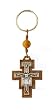 Saint Damiano Key Chain - Sterling Silver - 2" Height - IMPORTED FROM ITALY