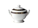 Royal Worcester Mountbatten Cobalt Platinum Covered Sugar