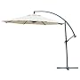 Coolaroo 10 Foot Round Cantilever Freestanding Patio Umbrella, Smoke