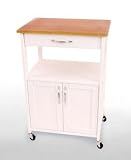 Catskill White Base Kitchen Cart by Catskill Craft