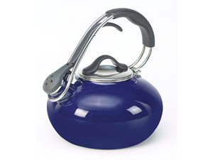 Chantal Enamel-on-Steel 1.8-Quart Loop Teakettle, Cobalt Blue