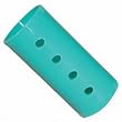 Soft 'N Style 1-3/8" Diameter, Short Smooth Magnetic Rollers Aqua (Pack of 12)