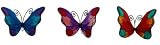 from Nicola Spring Set Of Three Butterfly Suction / Window Suncatcher - Purple, Blue & Red