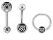 FUCK YOU TONGUE RINGS BRLGFU- STRAIGHT BARBELL