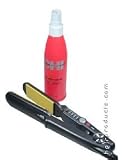 MAGIC IONIC Ping Ceramic 1 1/2 inch Flat Iron (Model: MIF-PING) with FREE CHI Farouk Systems USA Cationic Hyrdration Interlink 44 Iron Guard Thermal Protection Spray 8.5oz/200ml