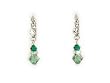 Green Swarovski Crystal Drop Earrings Fashion Jewelry