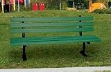 Engineered Plastic Systems GSLB4 4ft Garden Bench in Green with Steel Legs