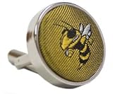 Georgia Tech Cufflinks - Georgia Tech Gold Cufflinks with Yellow Jacket Logo