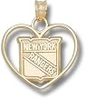 New York Rangers Shield Logo Heart Charm/Pendant