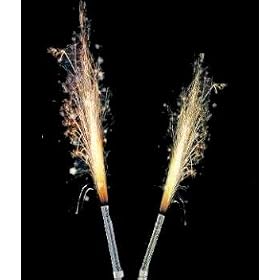 PACK OF TWO SILVER FOUNTAIN CANDLES