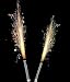PACK OF TWO SILVER FOUNTAIN CANDLES