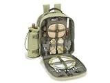  : Picnic at Ascot 038 Hamptons Olive Backpack 2-person