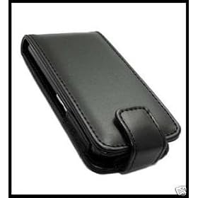 NEW Black Leather Flip Case for Sony Ericsson W995