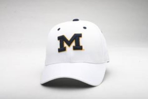 Michigan Wolverines DH Logo M Exact Fit White
