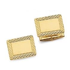 14K Gold Cuff Links by 
