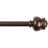 Kenney Deco Window Curtain Rod, 48 to 86-Inch, Cocoa