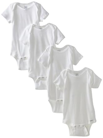 Gerber Unisex-Baby Infant 4 Pack Onesies