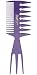 * Double Pic-N-Lift Comb * Three combs in one * Large Fish Comb * Assorted colors: red, blue, black, purple