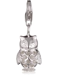 VINANI brand Germany 925 Sterling Silver Charm Pendant small Owl shiny HEUE