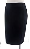 Jones New York Jet Black Fixed Waist Pencil Skirt 20W
