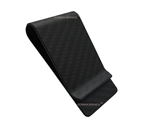 Carbon Fiber Money Clip - 3K Weave - Front Pocket Minimalist Strong and Lightweight Money Clip Matte