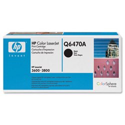 HP Hewlett Packard color laserjet 3600 3600n 3600dn 3800 3800n 3800dn CP3505 CP3505dn CP3505n CP3505x Q6470A black cartridge