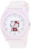 Hello Kitty Women's H3WL1017WHITE White Plastic Case Rubber Strap Full Body Center Watch