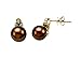 Carlo Viani® South Sea Brown Pearl Earrings with title=