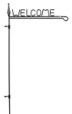 Outdoor Living : Welcome Garden Flag Stand