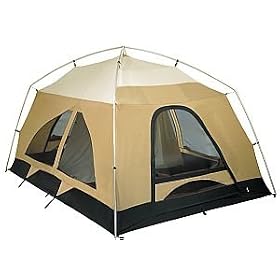 Click here to buy Eureka Titan Luxury Family 13.5-Foot by 9.5-Foot Eight-Person Two-Room Tent.