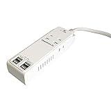 オウルテック iPad Pro/air2/mini4/iPhone SE/6s/6sPlus/Nexus7/タブレットPC スマートフォン充電対応 USB付き電源OAタップ AC4個口+USB4ポート 合計出力4.8A 1.8m 1年保証 雷ガード搭載 ホワイト OWL-OTA4U4N18-WH