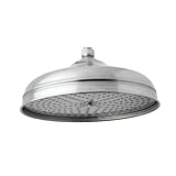 IMAGE OF Rohl 1045/8APC 12-Inch Diameter Michael Berman Traditional Shower Rose Showerhead with Swivel and Flow Restrictor in Polished Chrome