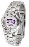 Texas Christian Horned Frogs Ladies Sport Watch with Stainless Steel Band