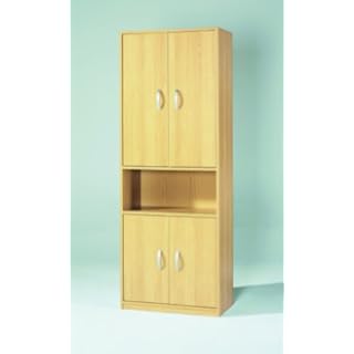 Wellemöbel Aktenschrank JobExpress 80 cm mit 1 offenem Fach (Farbe: ahornfarben)