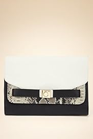 Limited Collection Snakeskin Design Clutch Bag