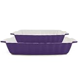 Rectangular Bakeware 2 Piece Set Purple Large & Small
